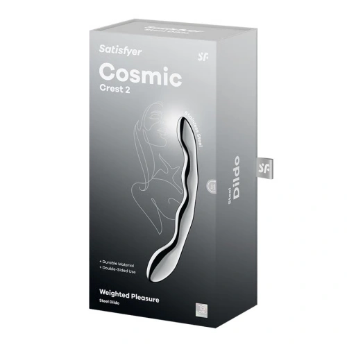 Метално G-спот дилдо с два края Satisfyer Cosmic Crest 2 [7]