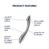 Двустранно стоманено дилдо Satisfyer Pure Gravity 1 [5]