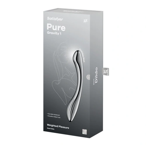 Двустранно стоманено дилдо Satisfyer Pure Gravity 1 [7]