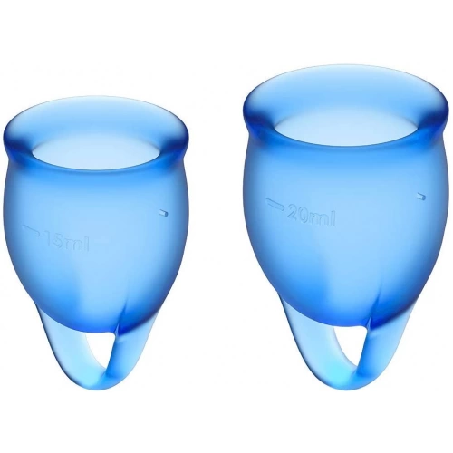 Менструални чашки Satisfyer Feel Confedent сини [1]
