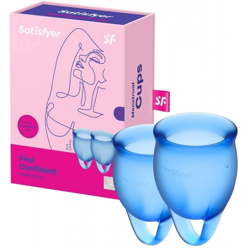 Менструални чашки Satisfyer Feel Confedent сини