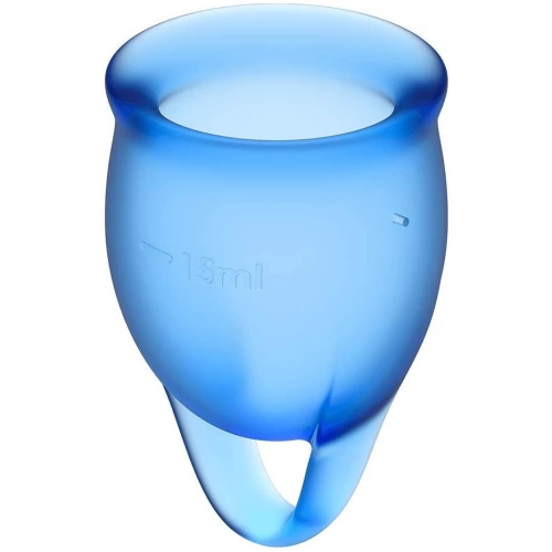Менструални чашки Satisfyer Feel Confedent сини [3]