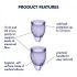 Менструални чашки Satisfyer Feel Confident лилави [2]