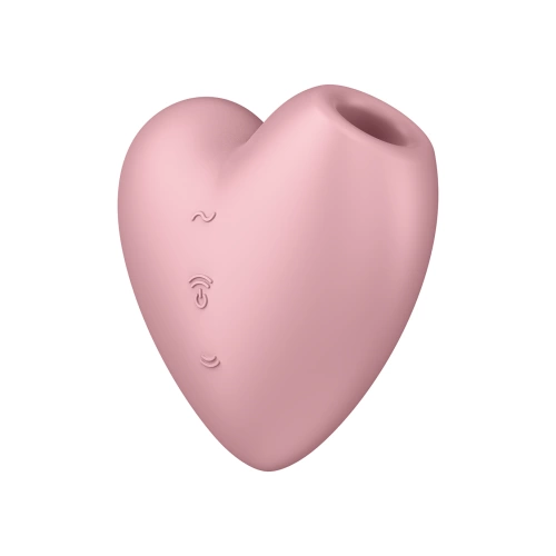 Засмукващ стимулатор с вибрации Satisfyer Cutie Heart розов [2]