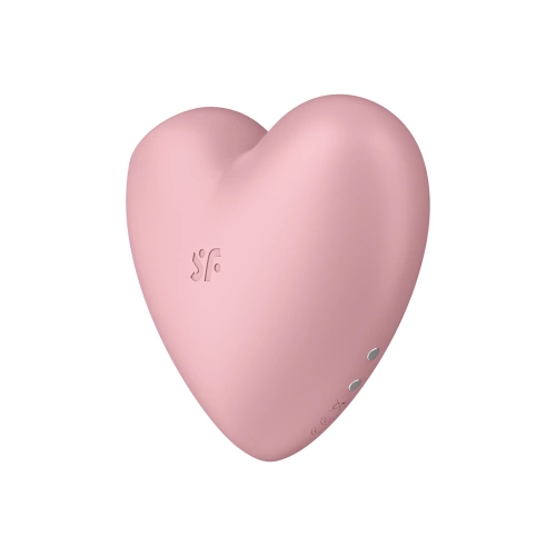 Засмукващ стимулатор с вибрации Satisfyer Cutie Heart розов [4]