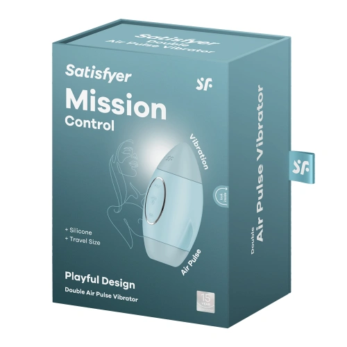 Засмукващ и вибриращ клиторстимулатор Satisfyer Mission син [5]
