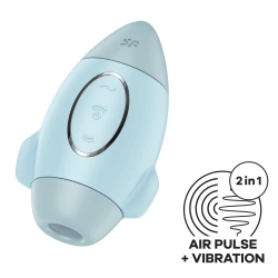 Засмукващ и вибриращ клиторстимулатор Satisfyer Mission син