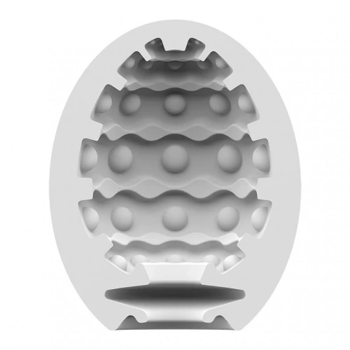 Дискретен мастурбатор-яйце с вътрешен релеф Bubble [1]