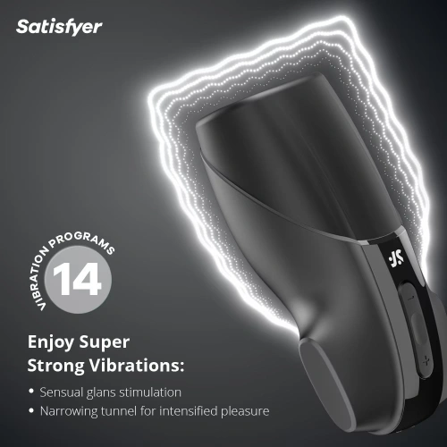 Оригинален луксозен мастурбатор Satisfyer Men Vibration [6]