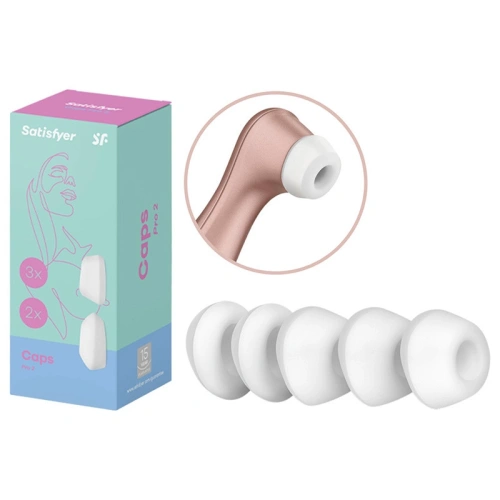 5 бр. резервни накрайници за клиторстимулатор Satisfyer Pro 2