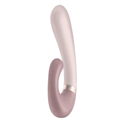 Мощен силиконов рабит вибратор със затопляне Satisfyer Heat Wave розов