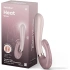 Мощен силиконов рабит вибратор със затопляне Satisfyer Heat Wave розов [7]