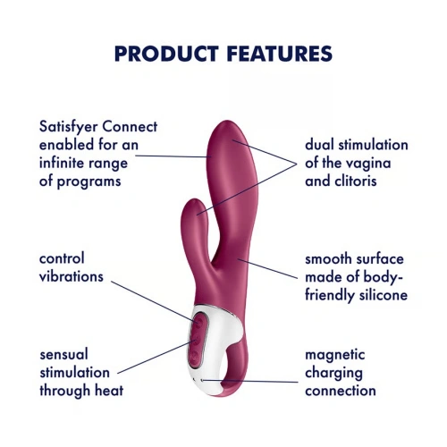Рабит вибратор със затопляне и App Satisfyer Heated Affair [5]