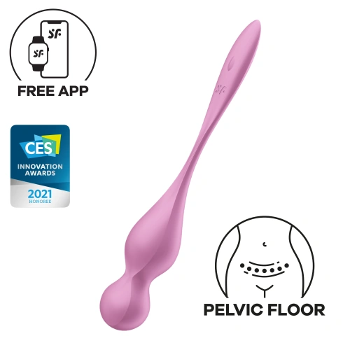 Вибриращи топчета  с App Satisfyer Love Birds 1 розови