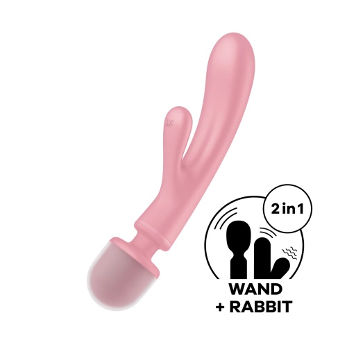 Satisfyer Tripple Lover масажор и рабит вибратор от силикон Satisfyer Tripple Lover масажор и рабит вибратор от силикон