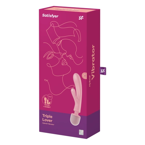 Satisfyer Tripple Lover масажор и рабит вибратор от силикон [6]