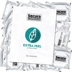 100 бр. Тънки презервативи Secura Extra Feel