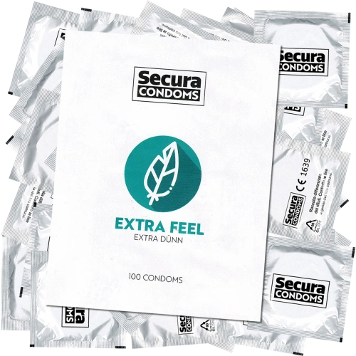 100 бр. Тънки презервативи Secura Extra Feel