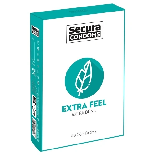 48 бр. Тънки презервативи Secura Extra Feel 