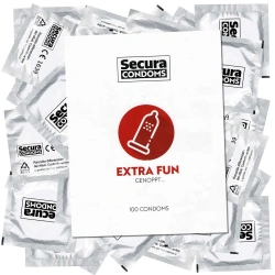 100 бр. Релефни презервативи Secura Extra Fun 100