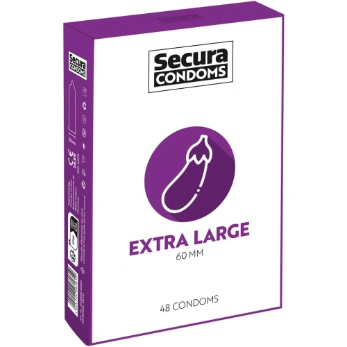 48 бр. Големи презервативи Secura Extra Large