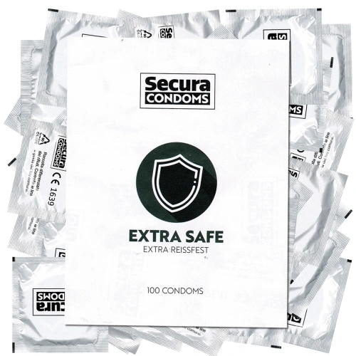 100 бр. По-плътни презервативи Secura Extra Safe