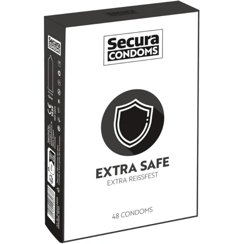 48 бр. По-плътни презервативи Secura Extra Safe