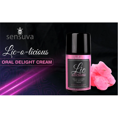 Крем за орален секс Sensuva Licolicious Захарен памук 50ml [3]