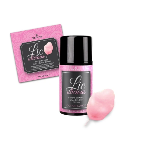 Крем за орален секс Sensuva Licolicious Захарен памук 50ml [2]