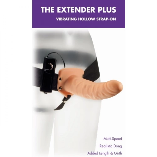 Голям вибриращ пенис колан за мъже Extender Plus [1]
