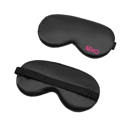 Комплект сатенена маска за очи + Торбичка за съхранение Sexo [3]