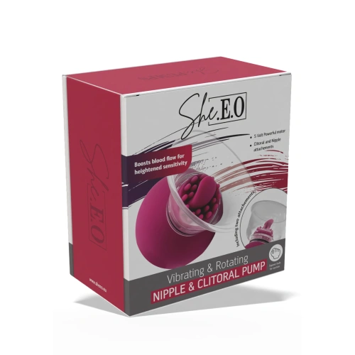 Презаредима мини помпа за клитор и зърна She.E.O [4]