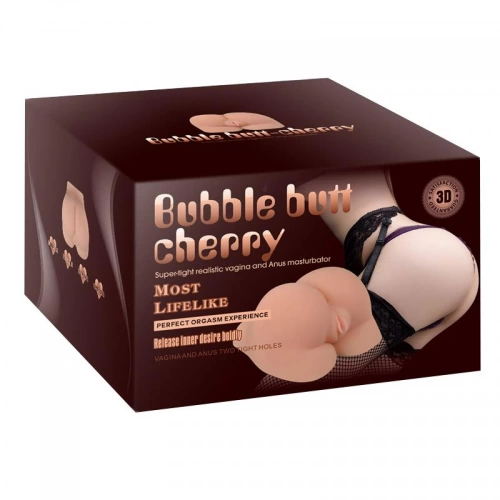 Голям реалистичен мастурбатор Bubble Butt Cherry [10]