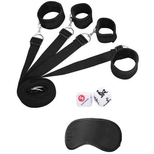 Сет ограничители за легло с маска и зарчета Ouch! [1]