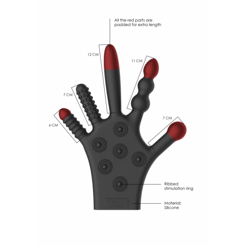 Силиконова ръкавица за фистинг с различни стимулатори Fist It [2]