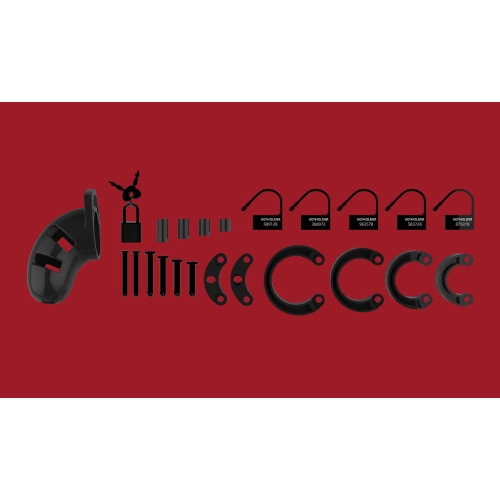 Пенис клетка ManCage 01 3,5" черна [4]