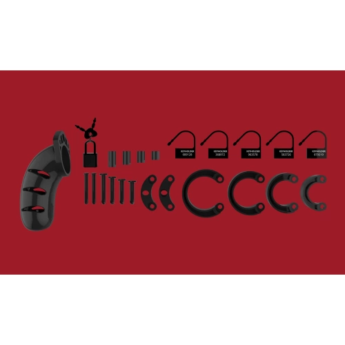 Пенис клетка ManCage 03 4,5" черна [4]