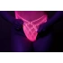 Мрежесто боди с халтер деколте Ouch! Glow неоново розово [3]