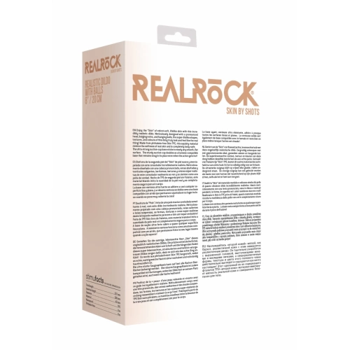 ​​Реалистично дилдо от кибер кожа с тестиси Real Rock 8” [10]