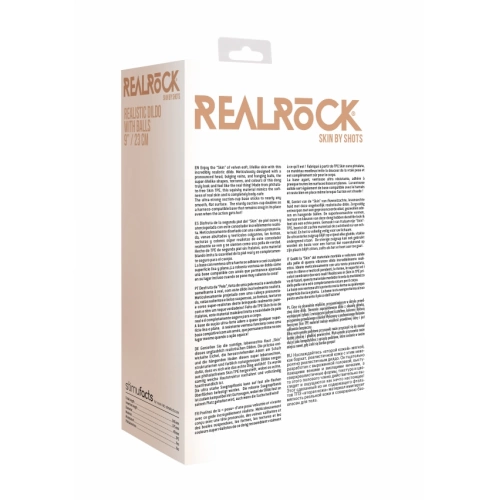 ​Реалистично дилдо от кибер кожа с тестиси Real Rock 9” [10]