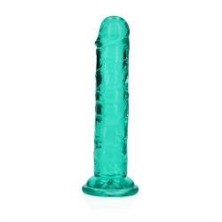 Джели дилдо Real Rock Crystal Clear 6" тюркоаз