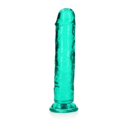 Джели дилдо Real Rock Crystal Clear 8" тюркоаз