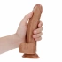 Реалистично дилдо с тестиси Real Rock Curved 8" мока [3]