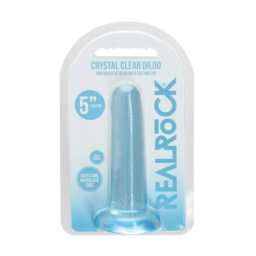 Гъвкаво джели дилдо Real Rock 5" син [4]