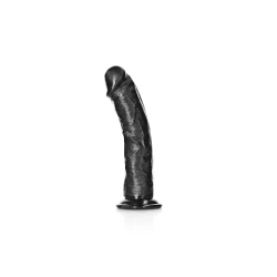 Реалистично дилдо Real Rock Curved 7" черно