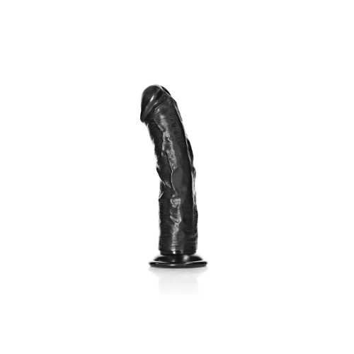 Реалистично дилдо Real Rock Curved 7" черно [1]