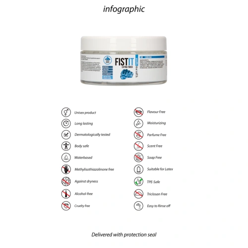 Гъст лубрикант на водна основа Fist It Extra Thick 300 мл [4]