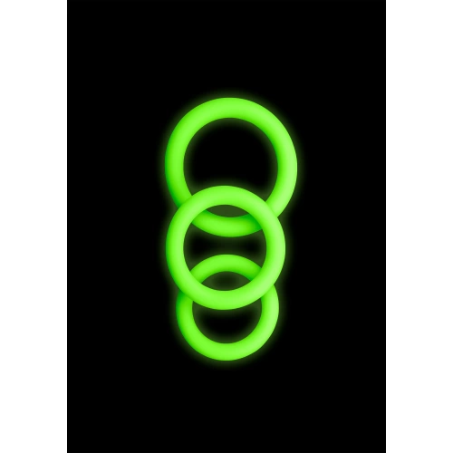 Комплект 3 бр. флуоресциращи силиконови пръстени Glow In The Dark Ouch! [1]