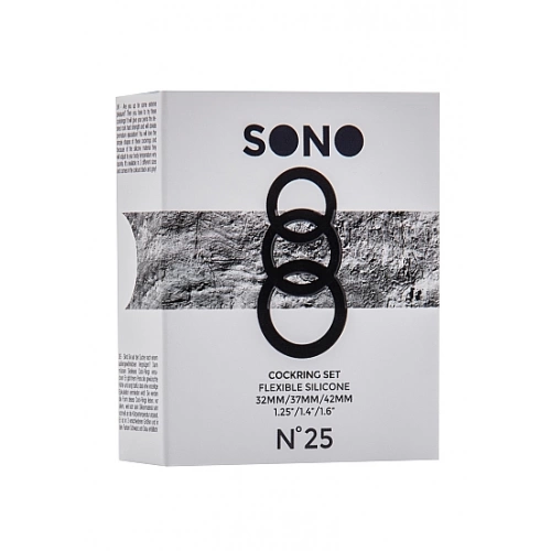 ​Комплект от 3 бр. пенис пръстени от силикон Sono [2]