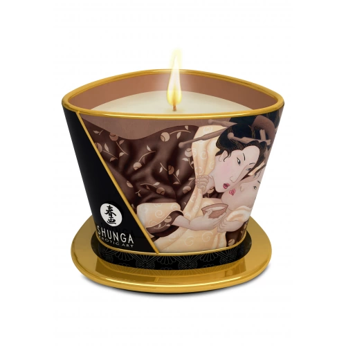 Масажна свещ с аромат на шоколад Shunga Excitation